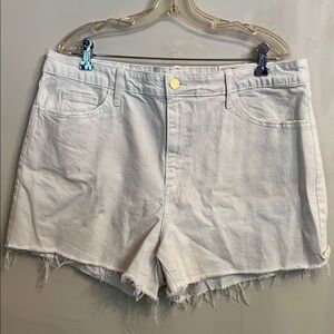 Universal Thread Highest Rise Shortie Shorts Light Wash Size 17 NWT